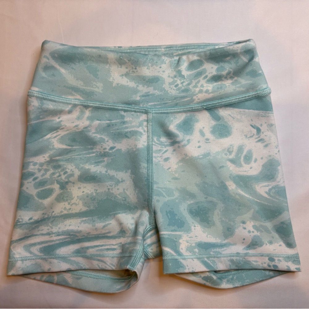 Athleta Girl Chit Chat Shortie – Aqua Marble Print – Size XS (6)